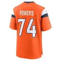 Men's Nike Ben Powers  Orange Denver Broncos Team Game Jersey