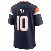 Men's Nike Bo Nix  Navy Denver Broncos Alternate Game Jersey