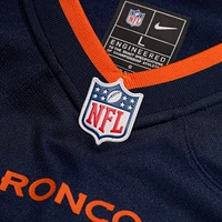 Men's Nike Bo Nix  Navy Denver Broncos Alternate Game Jersey