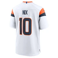 Men's Nike Bo Nix  White Denver Broncos Game Jersey