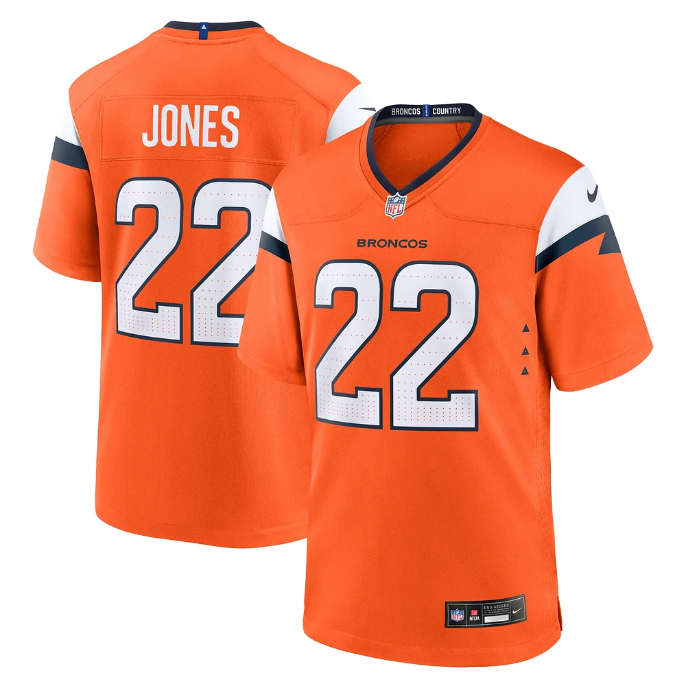 Men's Nike Brandon Jones Orange Denver Broncos Team Game Jersey