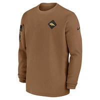 Men's Nike Brown Denver Broncos Salute to Service Pullover Sweatshirt