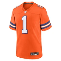 Men's Nike Jason Elam Orange Denver Broncos Mile High Collection 1977 Throwback Retired Player Game Jersey