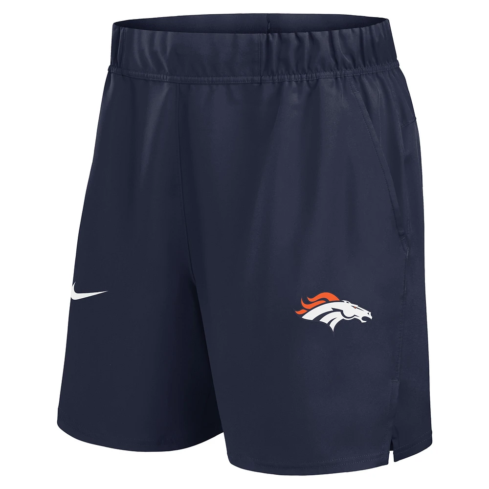 Men's Nike Navy Denver Broncos Blitz Victory Performance Shorts