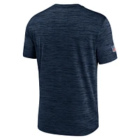 T-shirt Nike Denver Broncos Sideline Velocity Athletic Stack Performance pour homme - Bleu marine