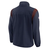 Veste zippée entièrement avec logo tissé Nike Denver Broncos Sideline pour homme