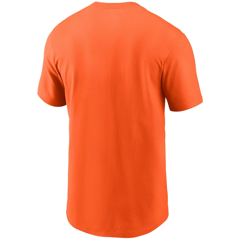 T-shirt Nike orange Denver Broncos Hometown Collection 5280 pour homme