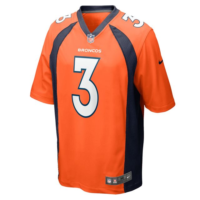 Nike Russell Wilson pour homme Orange Denver Broncos - Maillot de match