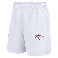 Men's Nike White Denver Broncos Blitz Victory Performance Shorts