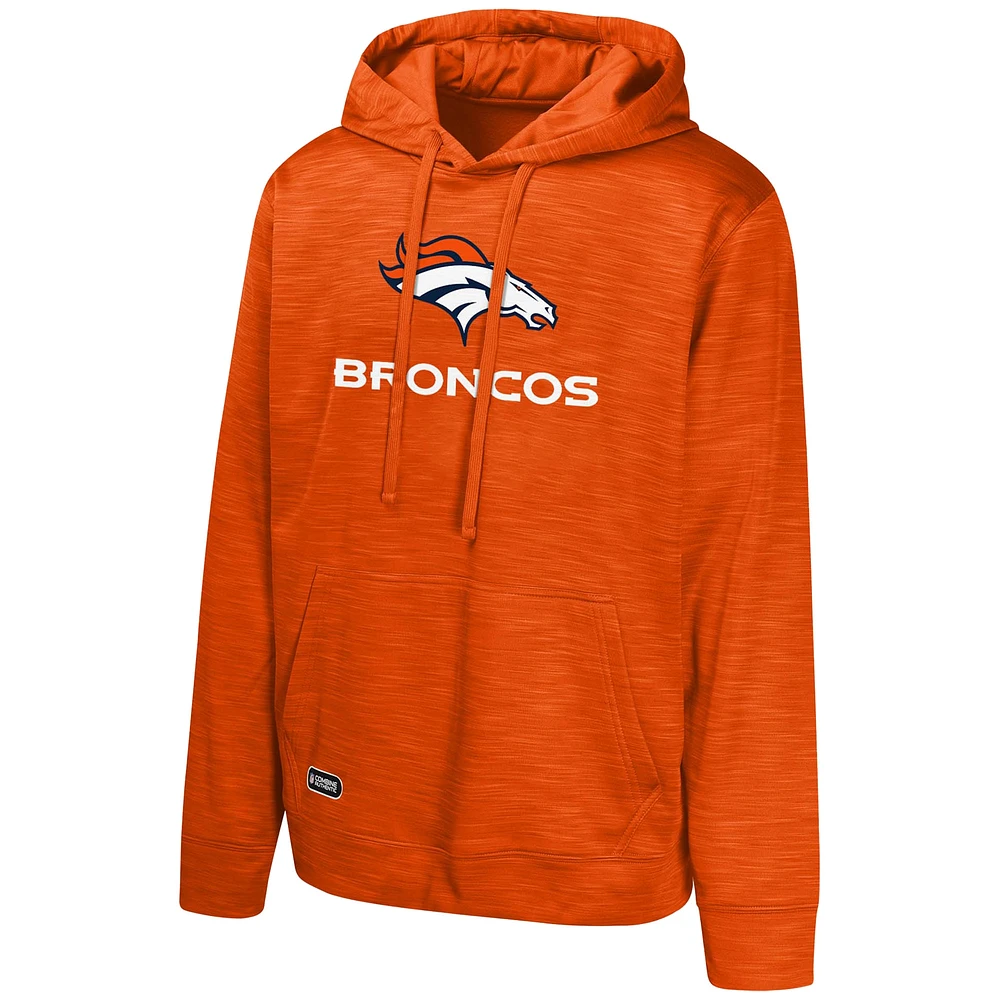 Men's Orange Denver Broncos Streak Fleece Pullover Hoodie
