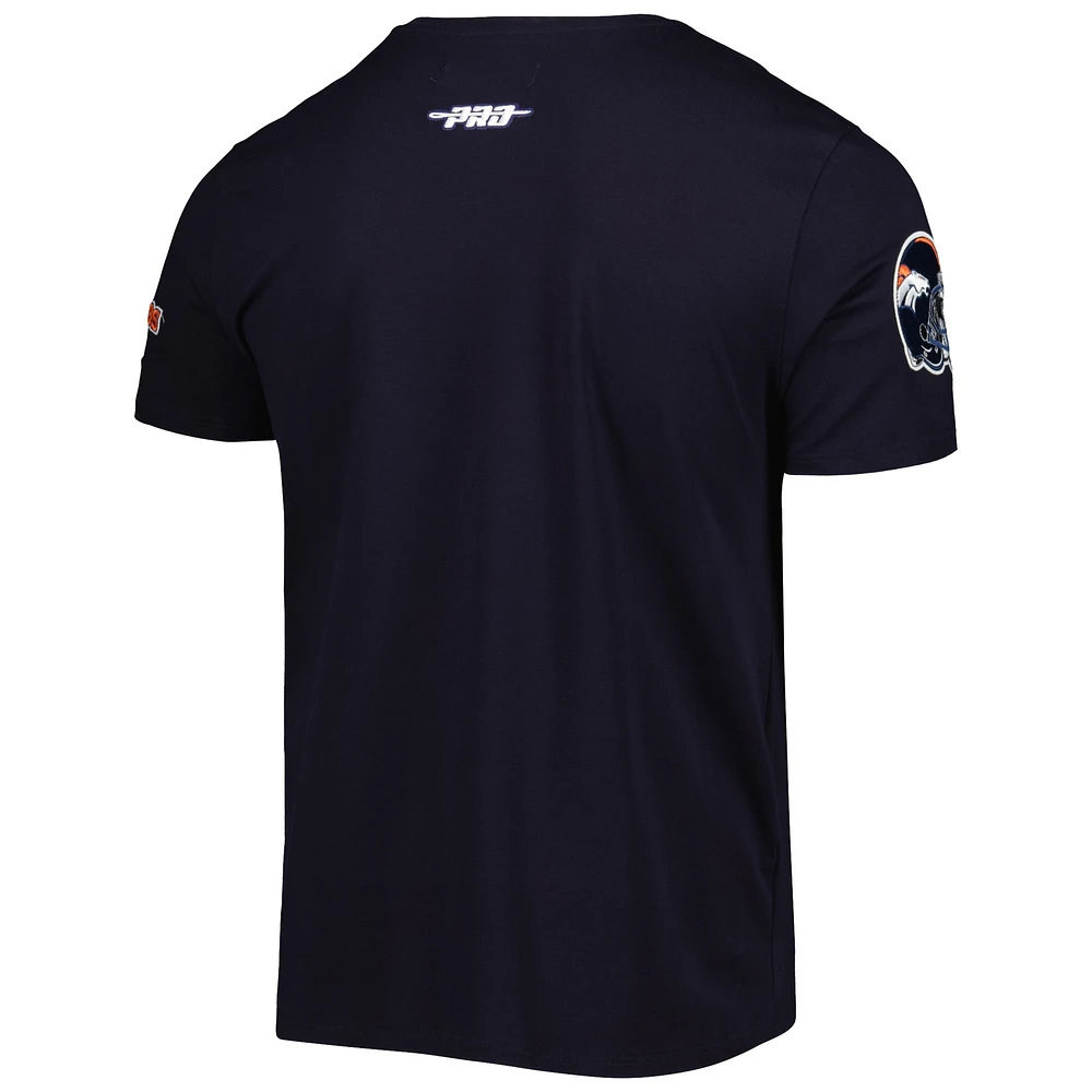 Men's Pro Standard Navy Denver Broncos Mash Up T-Shirt