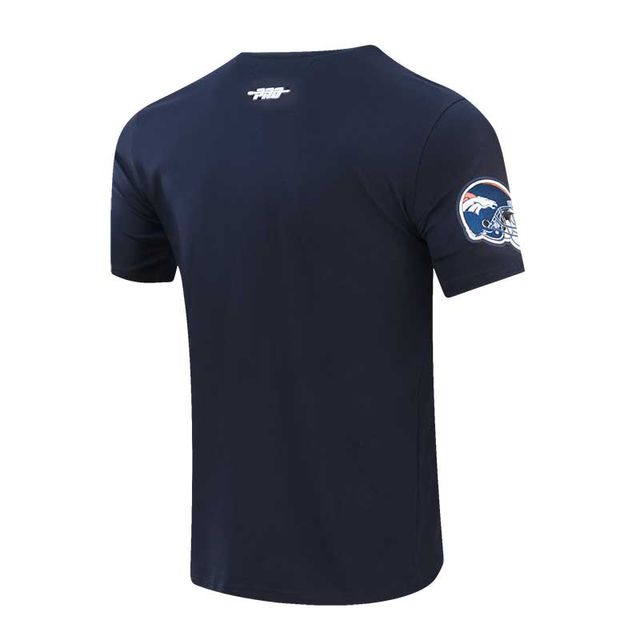 T-shirt Pro Standard pour homme bleu marine Denver Broncos Old English