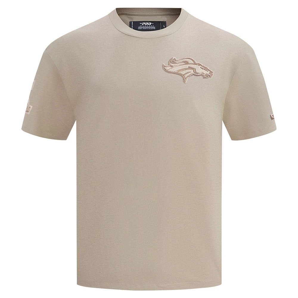 Men's Pro Standard Tan Denver Broncos Drop Shoulder T-Shirt