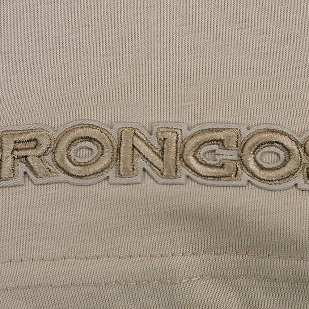 Men's Pro Standard Tan Denver Broncos Neutrals Capsule Short Sleeve Pullover Hoodie