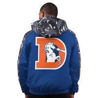 Men's Starter Navy Denver Broncos Thursday Night Gridiron Full-Zip Hoodie Jacket