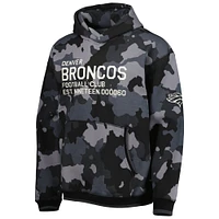 Men's The Wild Collective Black Denver Broncos Camo Pullover Hoodie