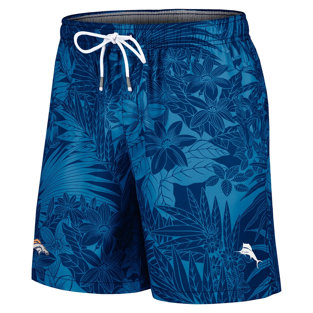Men's Tommy Bahama Navy Denver Broncos Santiago Palms Board Shorts