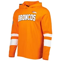 Men's Tommy Hilfiger Orange/White Denver Broncos Alex Long Sleeve Hoodie T-Shirt