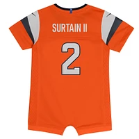 Newborn & Infant Nike Patrick Surtain II Orange Denver Broncos Mile High Collection Game Romper Jersey