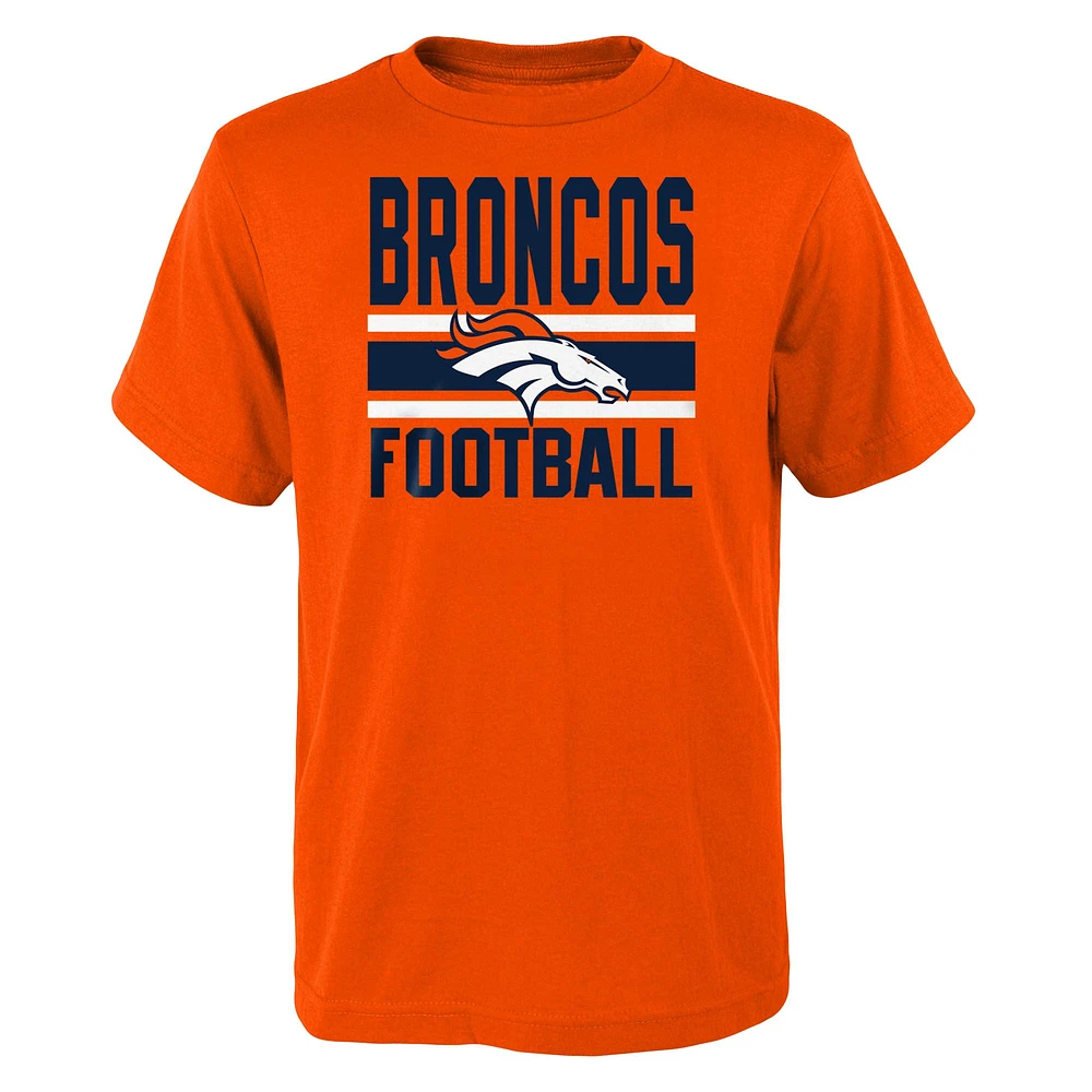 Preschool Orange/Navy Denver Broncos Fan Fave T-Shirt Combo Set
