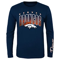 Preschool Orange/Navy Denver Broncos Fan Fave T-Shirt Combo Set