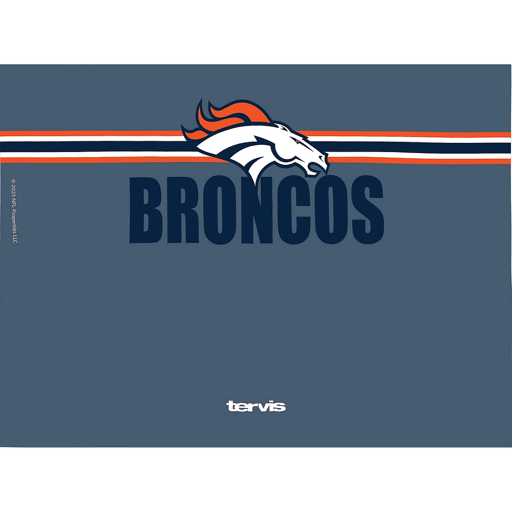 Gobelet classique Tervis Denver Broncos de 24 oz avec couvercle à paille Go the Distance