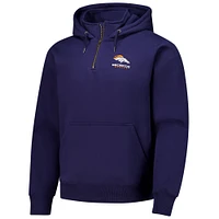 Unisex Dunbrooke  Navy Denver Broncos Defender Quarter-Zip Hoodie