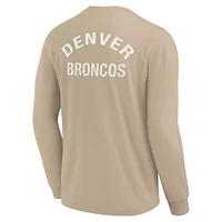 Unisex Fanatics Khaki Denver Broncos Elements Super Soft Long Sleeve T-Shirt
