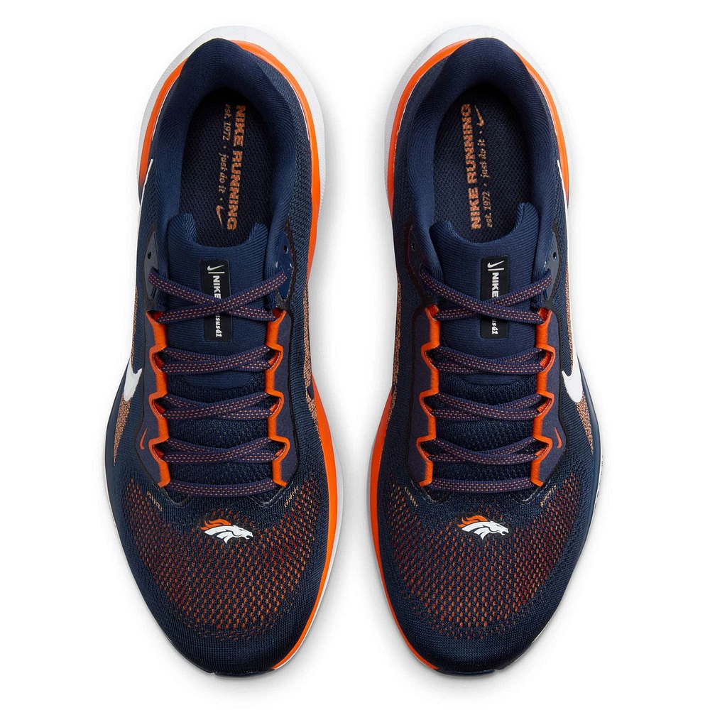 Chaussures de course unisexes Nike Zoom Pegasus 41 bleu marine Denver Broncos