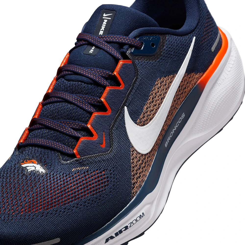 Chaussures de course unisexes Nike Zoom Pegasus 41 bleu marine Denver Broncos