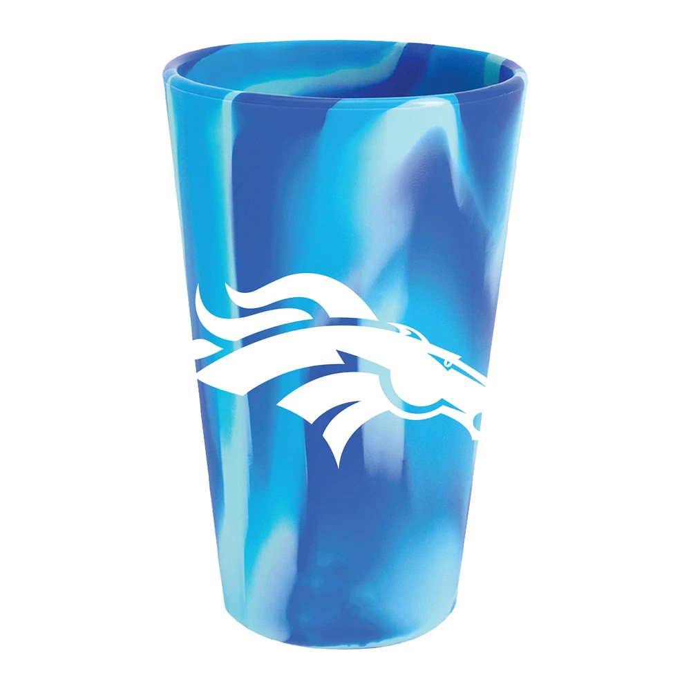 WinCraft Denver Broncos 16oz. Verre à pinte en silicone à la mode