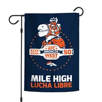 WinCraft Denver Broncos Lucha Libre 12" x 18" Double-Sided Garden Flag