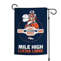 WinCraft Denver Broncos Lucha Libre 12" x 18" Double-Sided Garden Flag