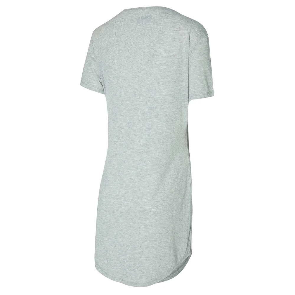 Women's Concepts Sport Gray Denver Broncos Petition Knit Nightshirt