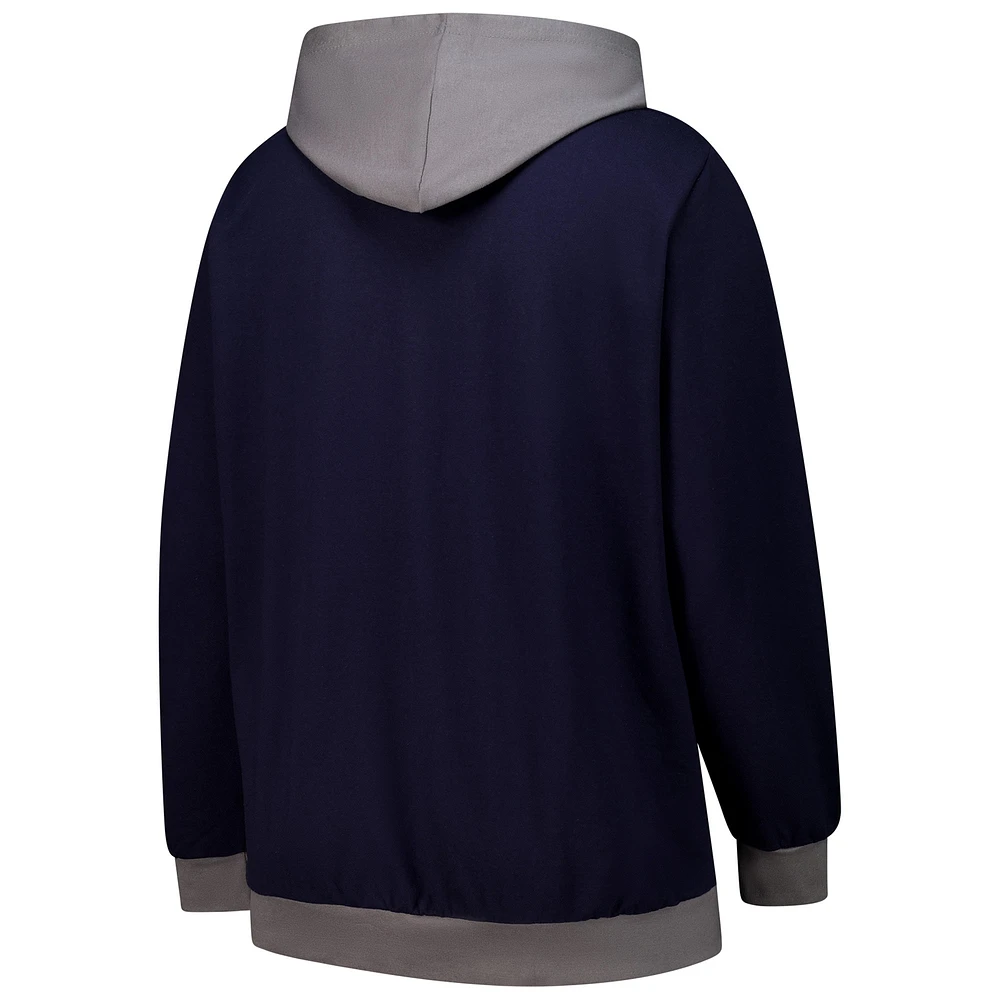 Women's Fanatics  Navy Denver Broncos Hit It Full-Zip Hoodie