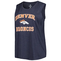 Women's Fanatics Navy Denver Broncos Plus Tank Top