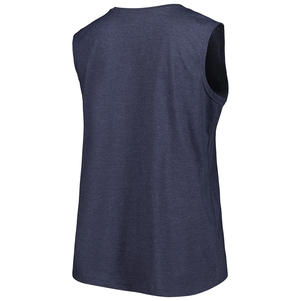Women's Fanatics Navy Denver Broncos Plus Tank Top