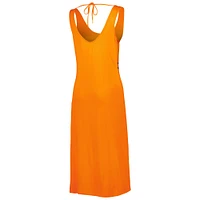 Women's G-III 4Her by Carl Banks Orange Denver Broncos Training V-Neck Maxi Dress