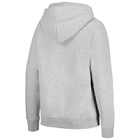 Women's New Era  Gray Denver Broncos Floral Raglan Pullover Hoodie