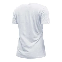 T-shirt à col en V City Originals Denver Broncos New Era pour femme, blanc