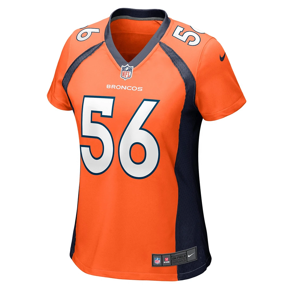 Women's Nike Baron Browning Orange Denver Broncos Game Jersey