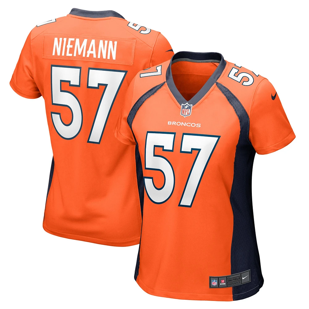 Women's Nike Ben Niemann Orange Denver Broncos Team Game Jersey