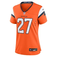 Women's Nike Damarri Mathis  Orange Denver Broncos Team Game Jersey