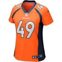 Women's Nike Dennis Smith Orange Denver Broncos Game Retired Player Jersey