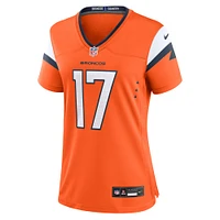Women's Nike Devaughn Vele  Orange Denver Broncos Team Game Jersey