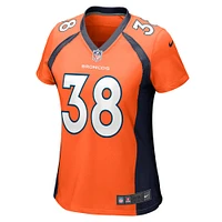 Women's Nike Devon Key  Orange Denver Broncos Team Game Jersey