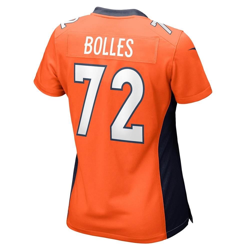 Women's Nike Garett Bolles Orange Denver Broncos Game Jersey