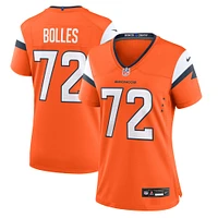 Women's Nike Garett Bolles  Orange Denver Broncos Team Game Jersey