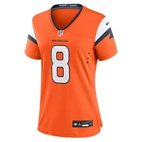 Women's Nike Jarrett Stidham  Orange Denver Broncos Team Game Jersey