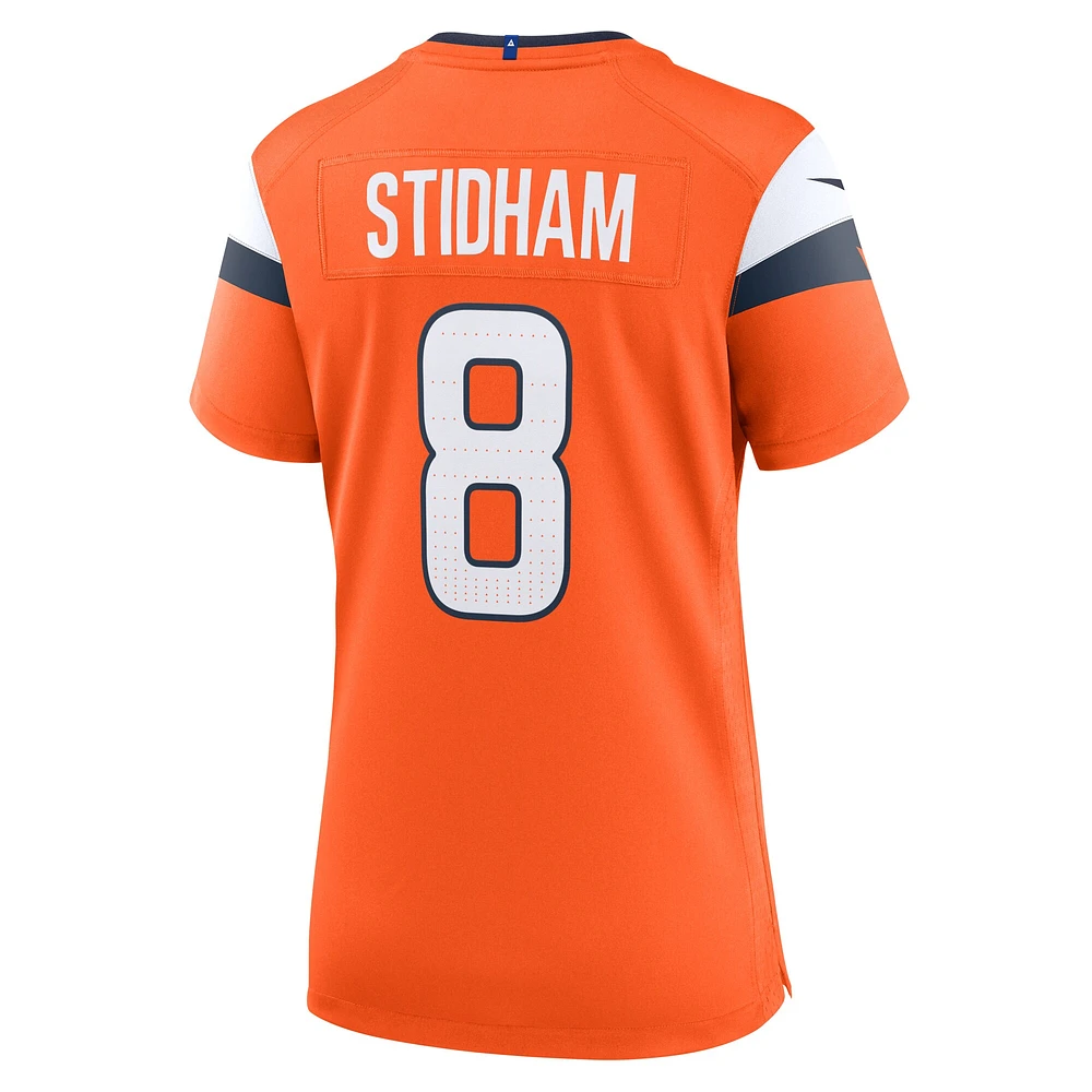 Women's Nike Jarrett Stidham  Orange Denver Broncos Team Game Jersey